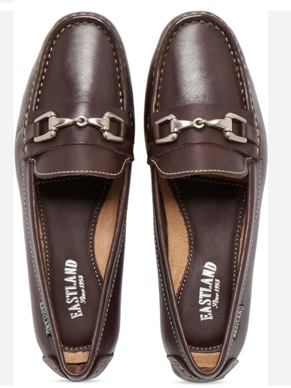 Eastland Women’s Olivia Brown Leather Bit Loafer Size 7W